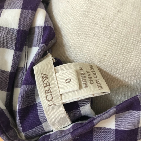 [J. Crew] Mini Gingham Checkered Boy Shirt - Picture 6 of 8